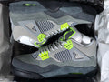 Jordan 4 Retro Gray Green Sneakers