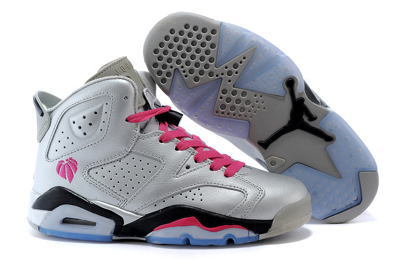 Jordan Air Jordan 6 High-Top Sneakers Pink Gray 543390-009