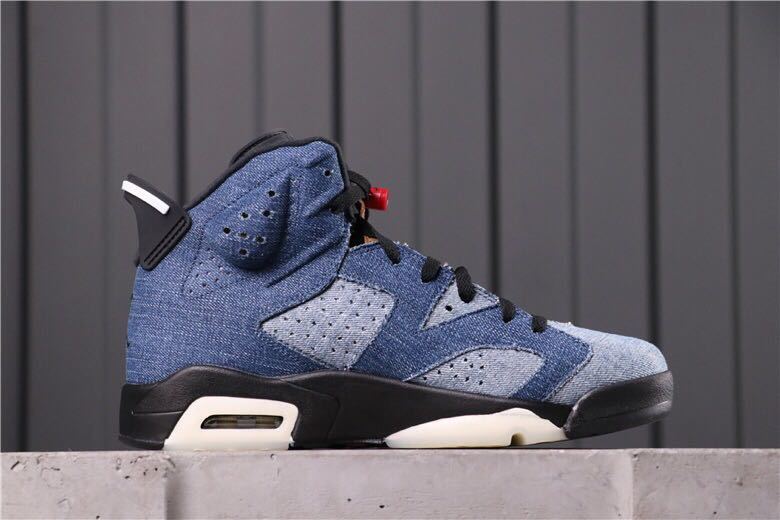 Jordan Air Jordan 6 Washed Denim Sneakers