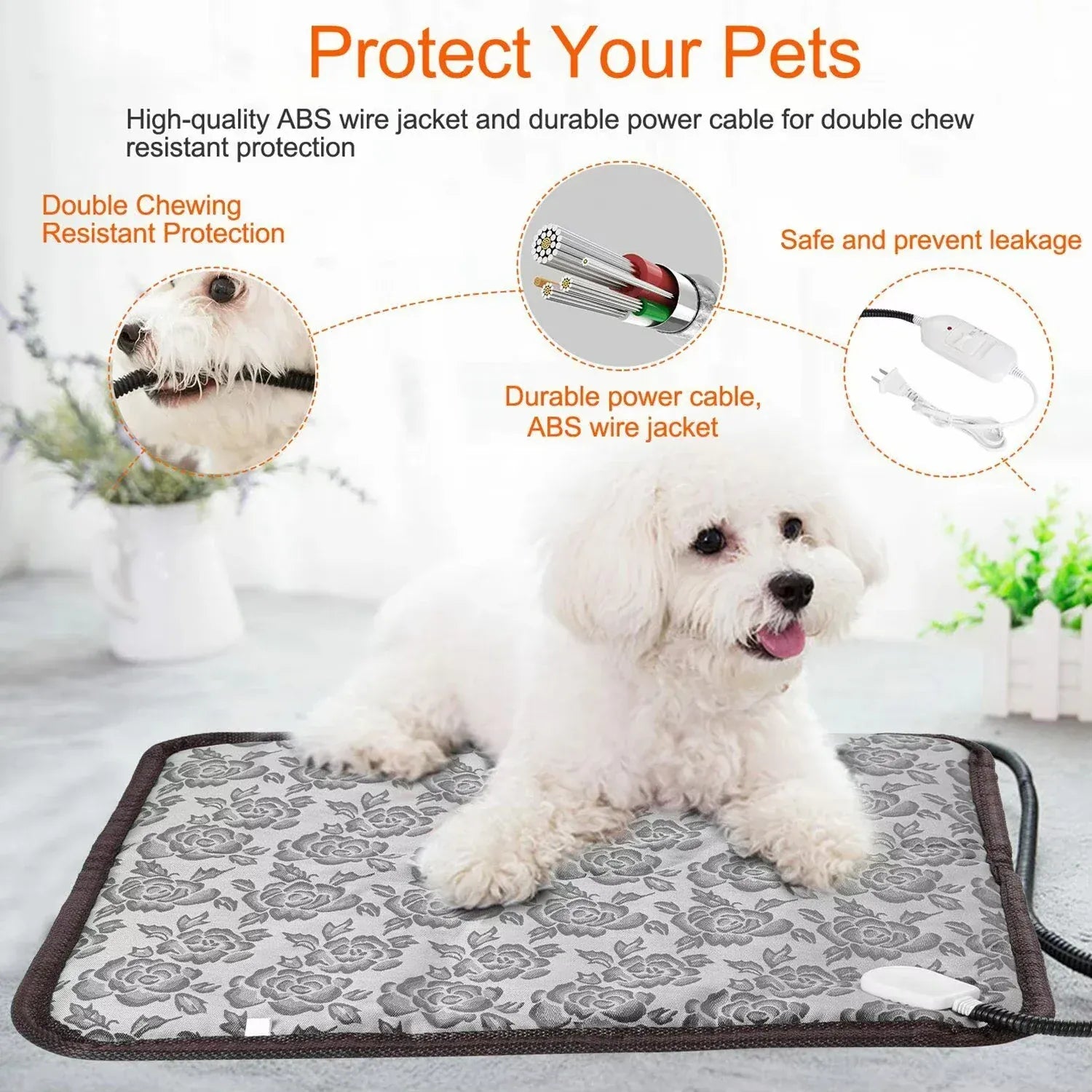 Outdoor Cat House-  Waterproof Electric Warmer for Dogs & Cats,