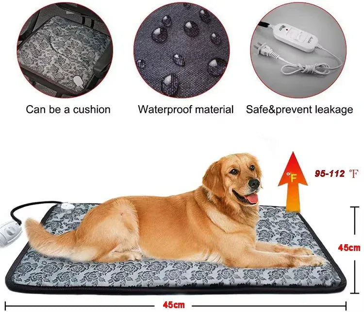 Outdoor Cat House-  Waterproof Electric Warmer for Dogs & Cats,