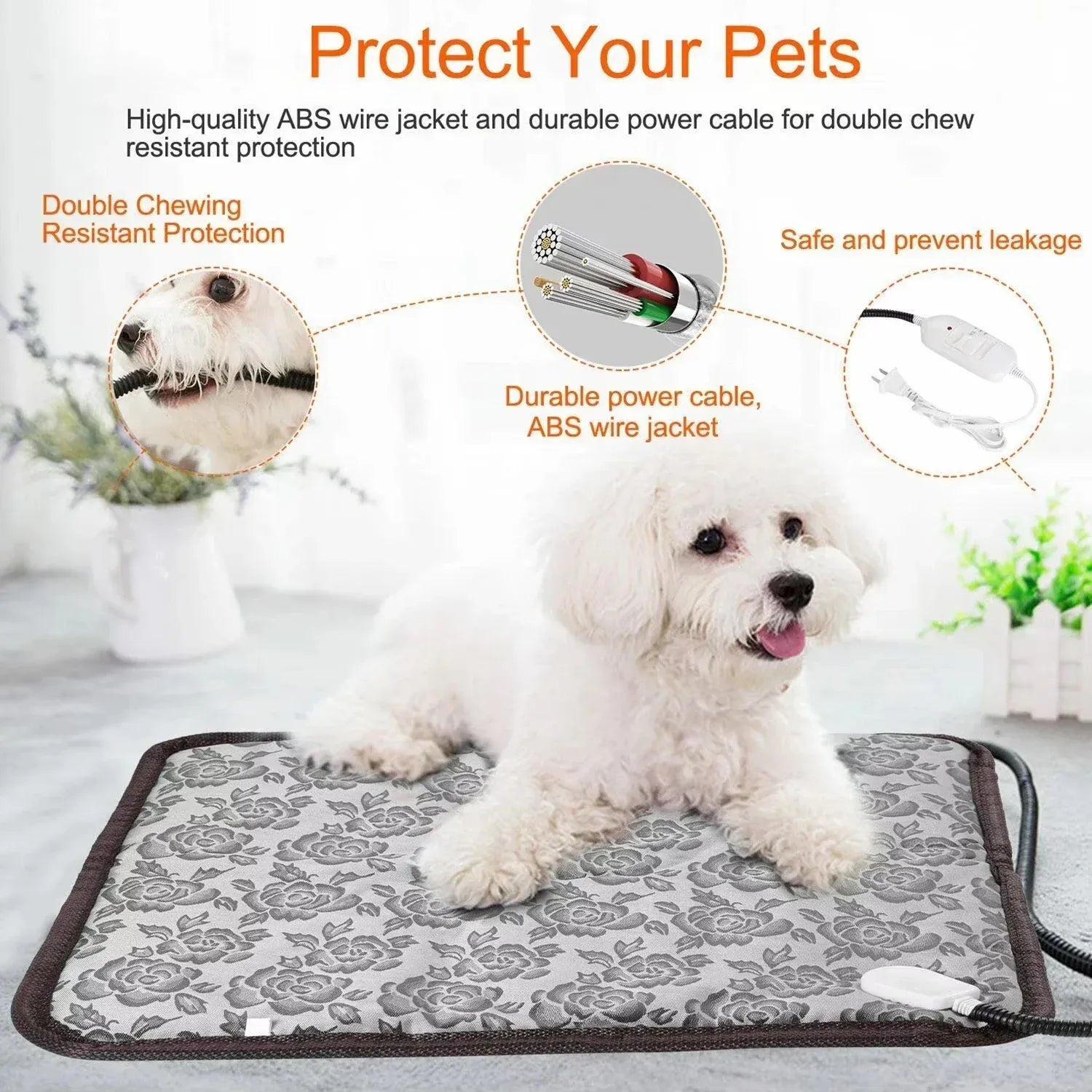 Outdoor Cat House-  Waterproof Electric Warmer for Dogs & Cats,