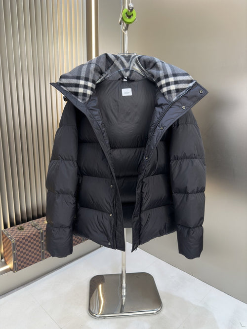 Burberry Black Hooded Puffer Jacket