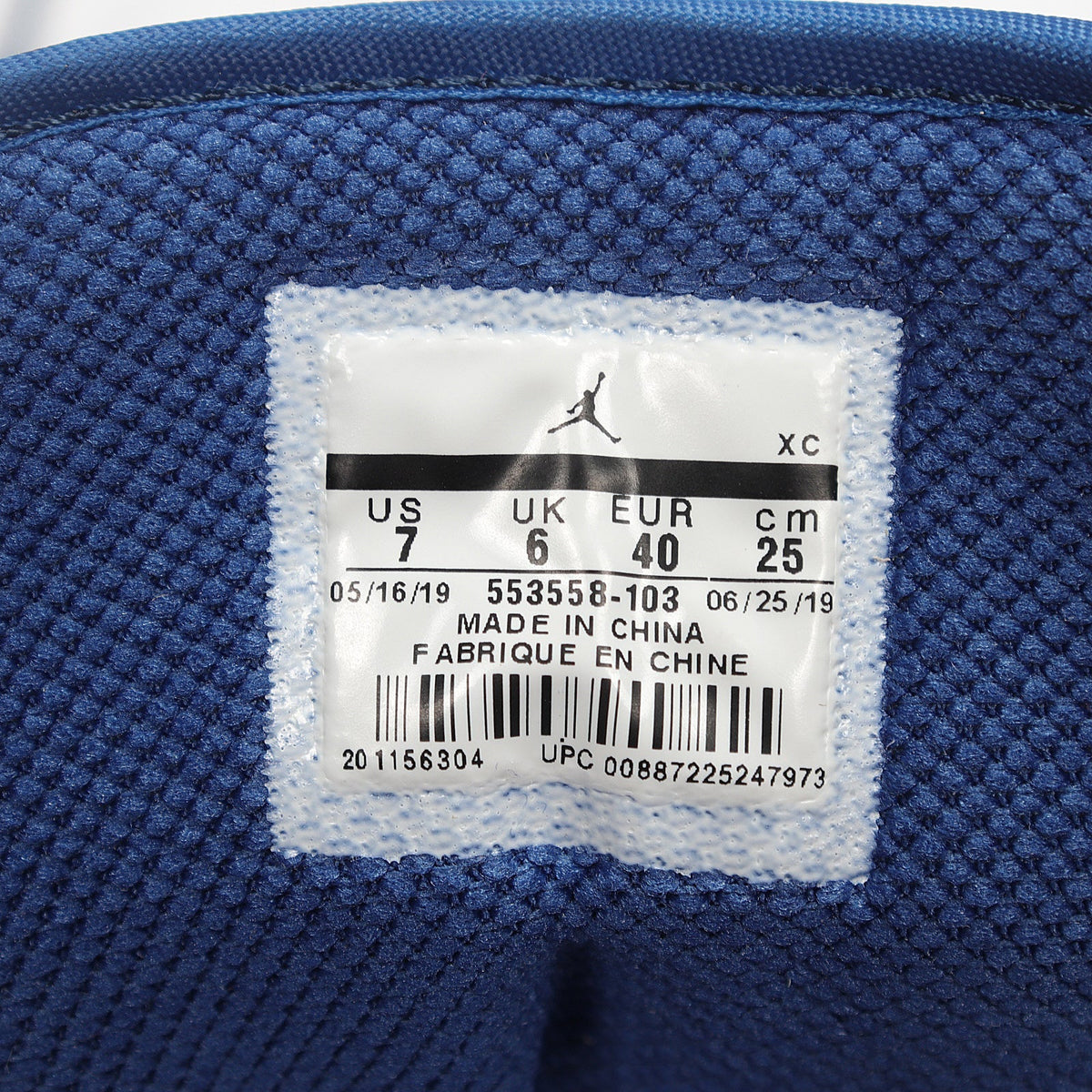 Jordan 1 Low Sneakers White Grey Blue 553558-103