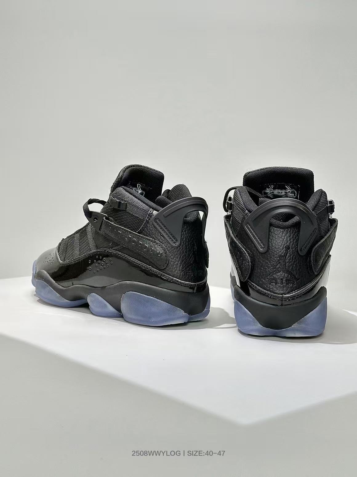 Jordan 6-4 Black High-Top Sneakers