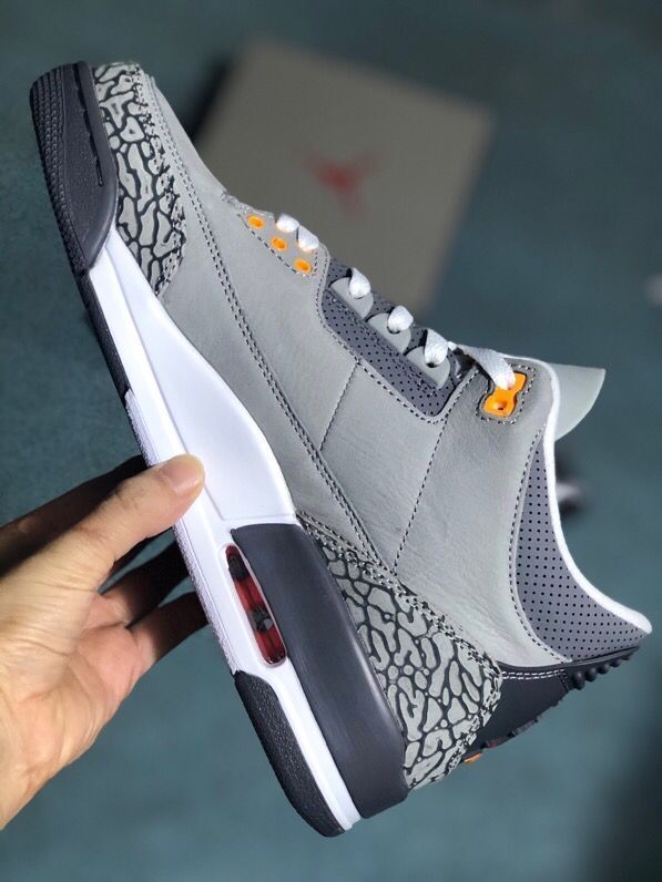 Jordan 3 Gray Cement Men’s Sneakers