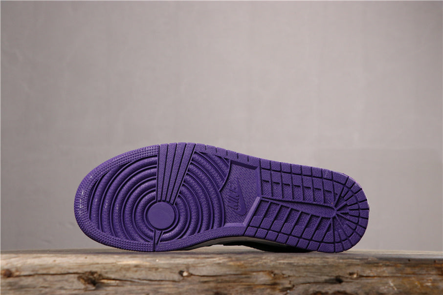 Jordan 1 Low Black White Purple 553558-125