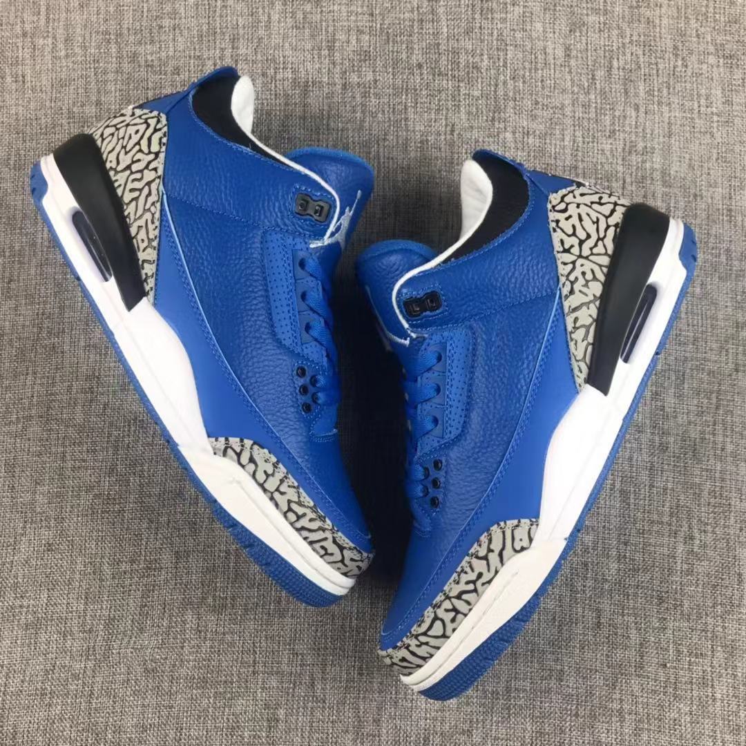 Jordan Air Jordan 3 Blue Elephant Print Sneakers
