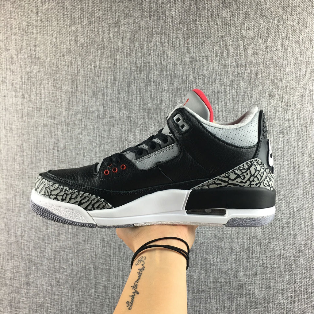 Air Jordan 3 Retro Black Cement Sneakers
