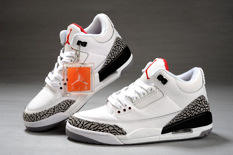 Jordan Air Jordan 3 White Black High-Top Sneakers