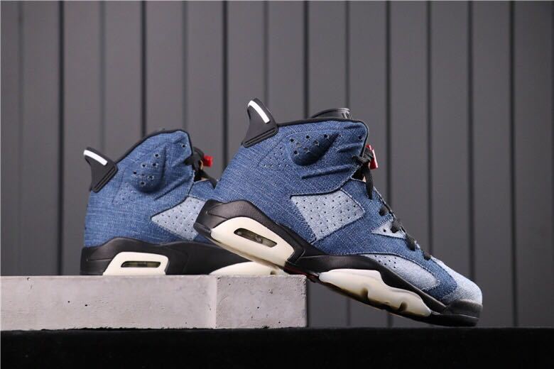 Jordan Air Jordan 6 Washed Denim Sneakers