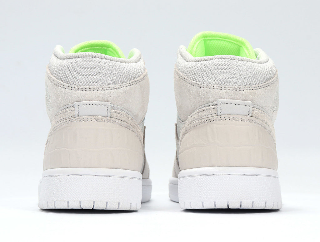 Jordan 1 High FlyEase Gray and Volt Green CV3018-001