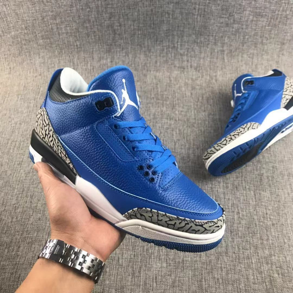 Jordan Air Jordan 3 Blue Elephant Print Sneakers