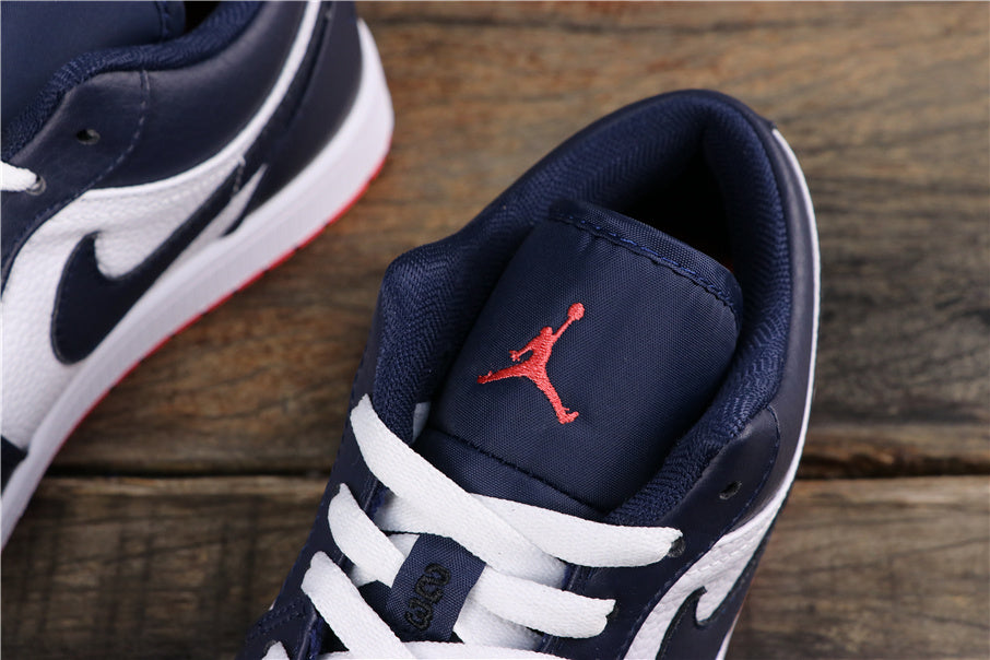 Air Jordan 1 Low Midnight Blue Sneakers 553558-481