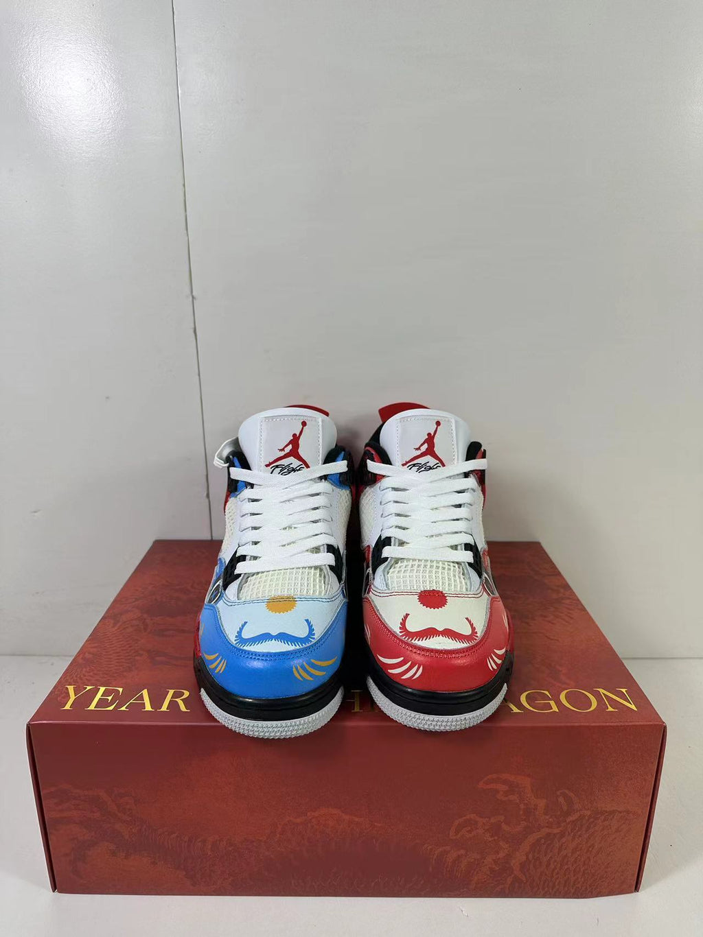 Jordan Air Jordan 4 Chinese New Year Red Blue Sneakers DH6927-161