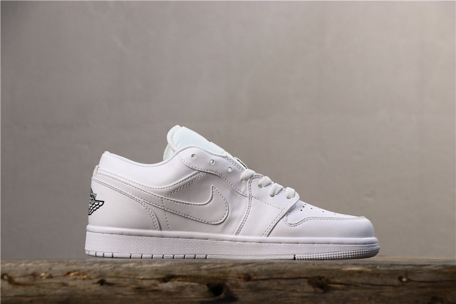 Jordan 1 Low White Basketball Sneakers 553560-101