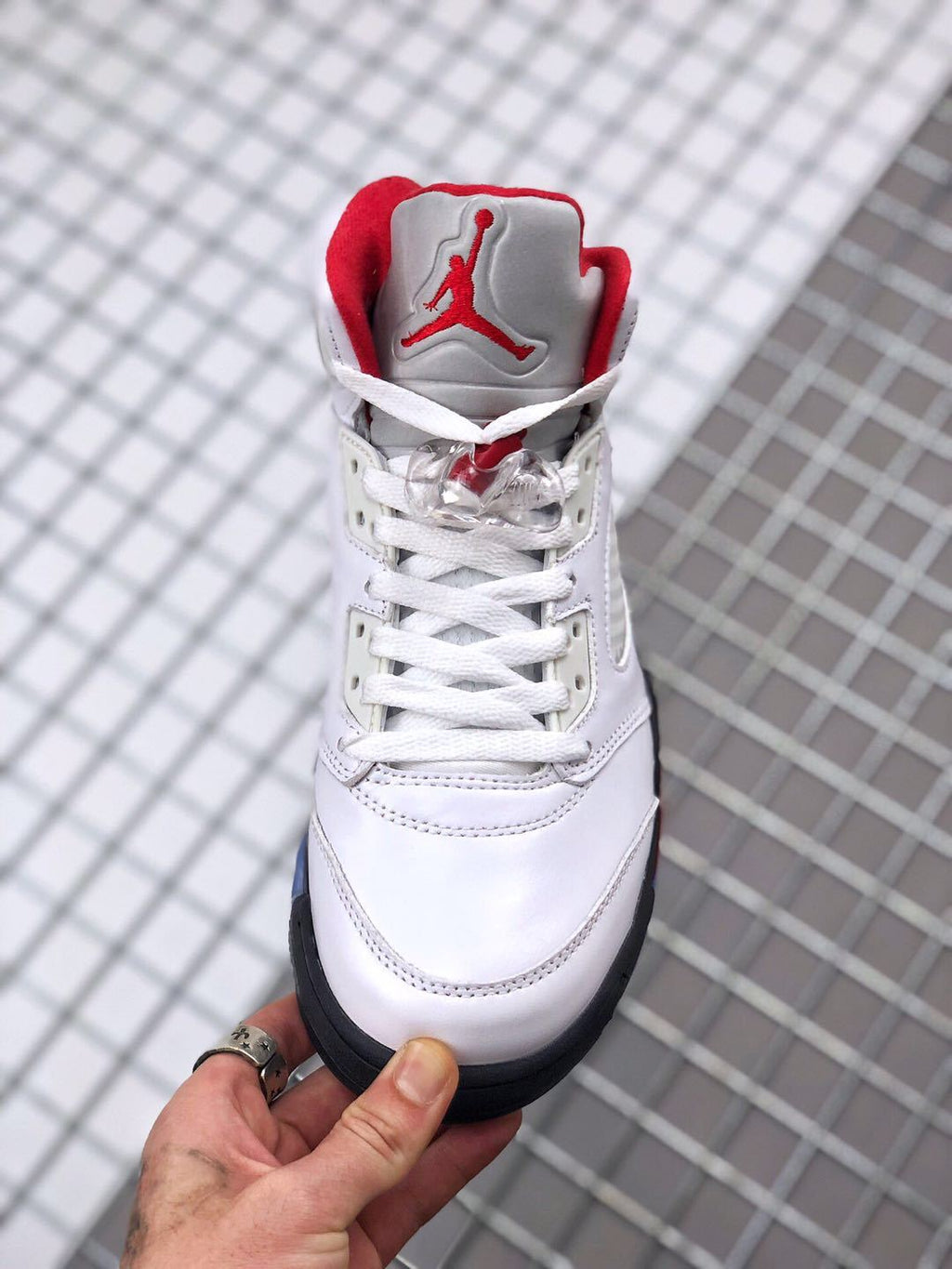 Jordan Air Jordan 5 Fire Red High-Top Sneakers