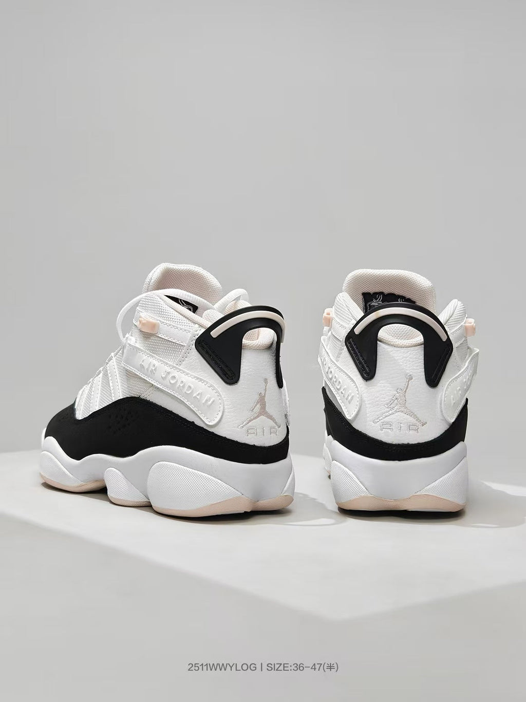 Jordan 8 Sneakers White Black Pink