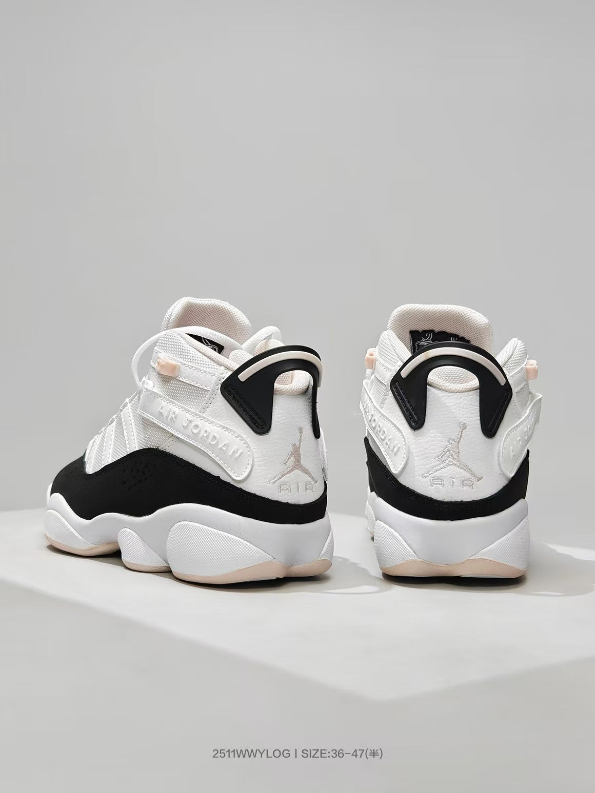 Jordan 8 Sneakers White Black Pink