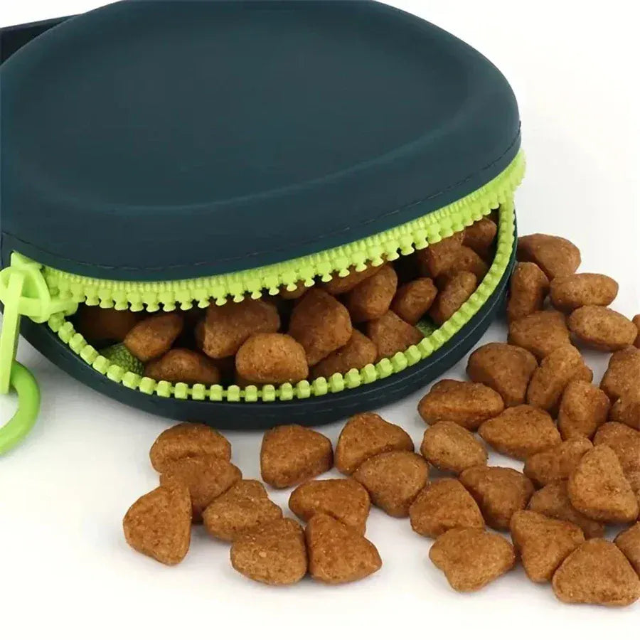 Silicone Dog Training Pouch - Waterproof Treat Bag for Outdoor Training